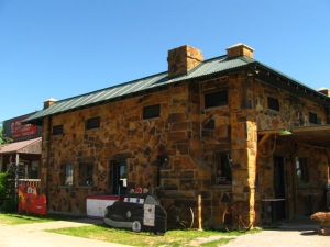 The Rock Cafe in Stroud, OK, is built from 100% locally sourced stone.
