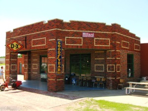 This 1920's petrol station is now a motorbike museum in Warwick, OK.